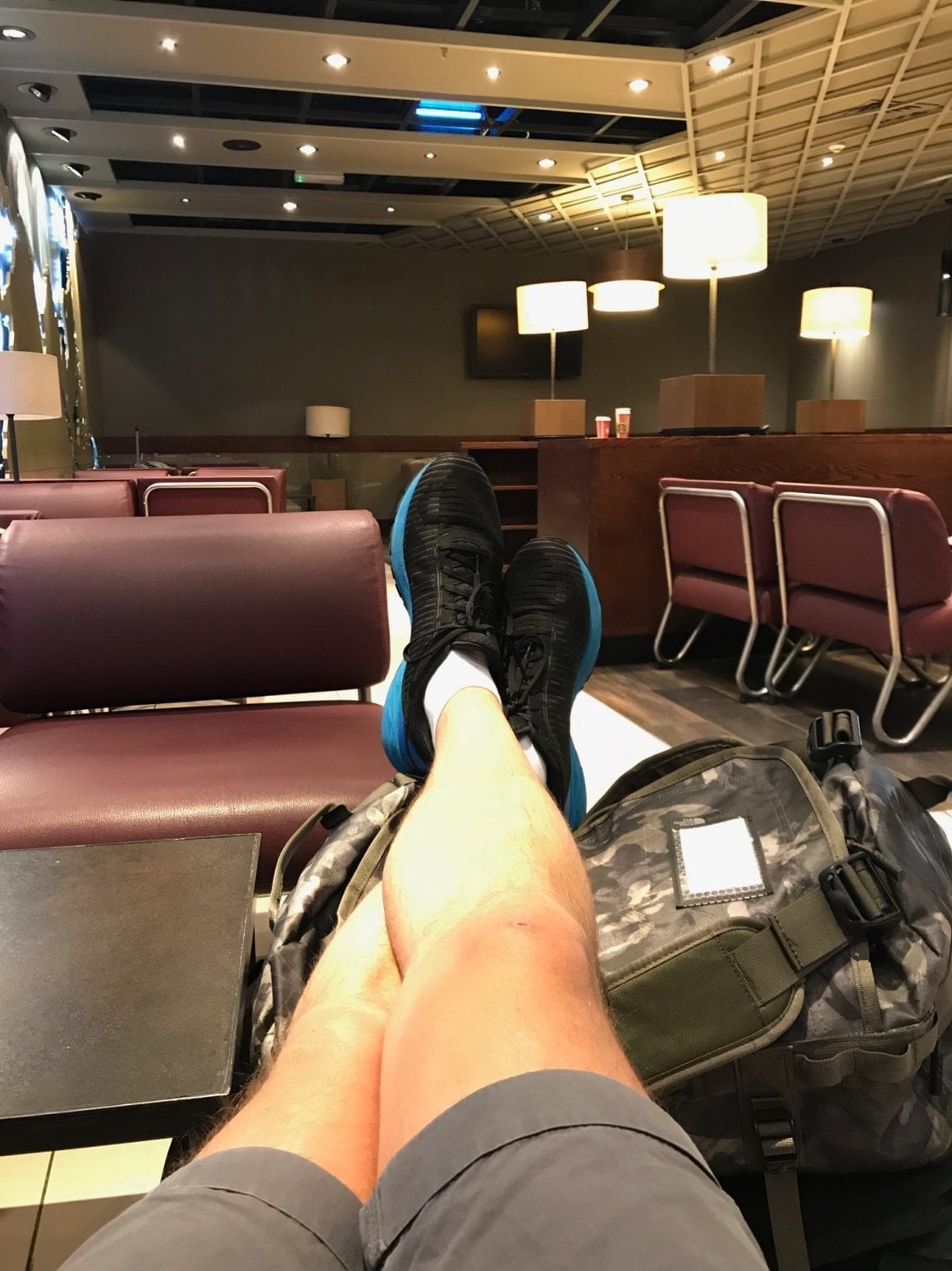 Waiting at the Starbucks at Amman airport