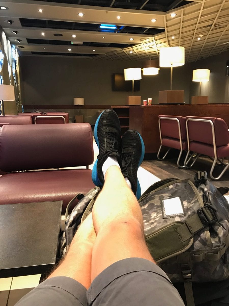 Waiting at the Starbucks at Amman airport