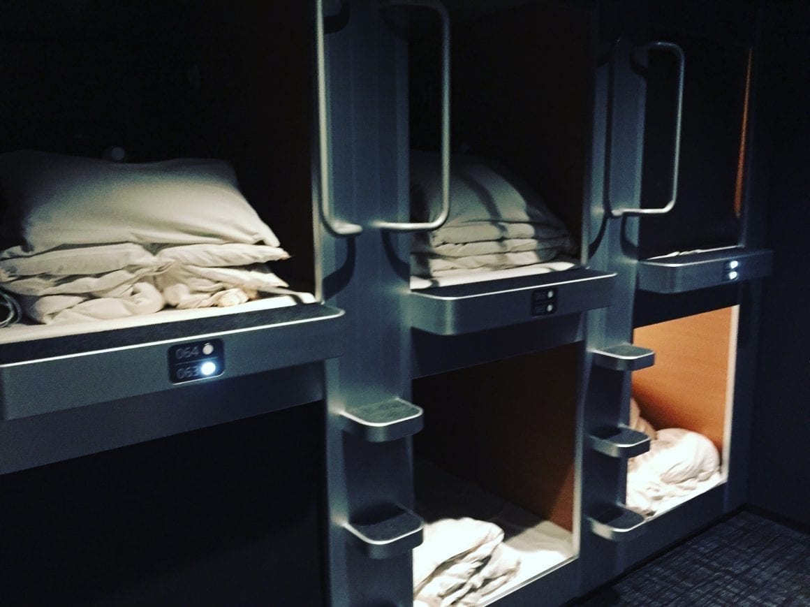 New Japan Capsule Hotel in Osaka