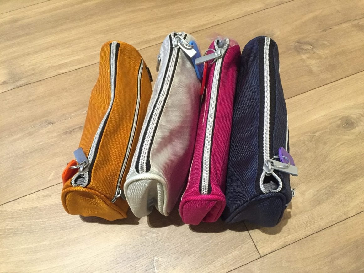 Color-coded toilet bags