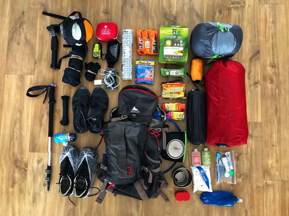 Hike hotsell packing list