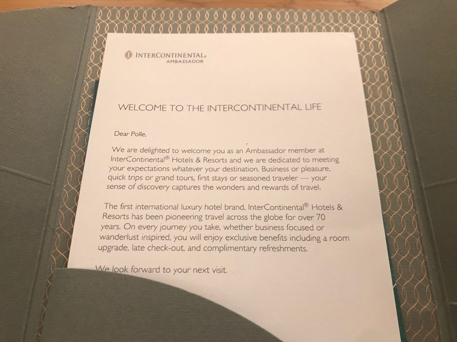 Intercontinental Ambassador is it worth it? » Omakase