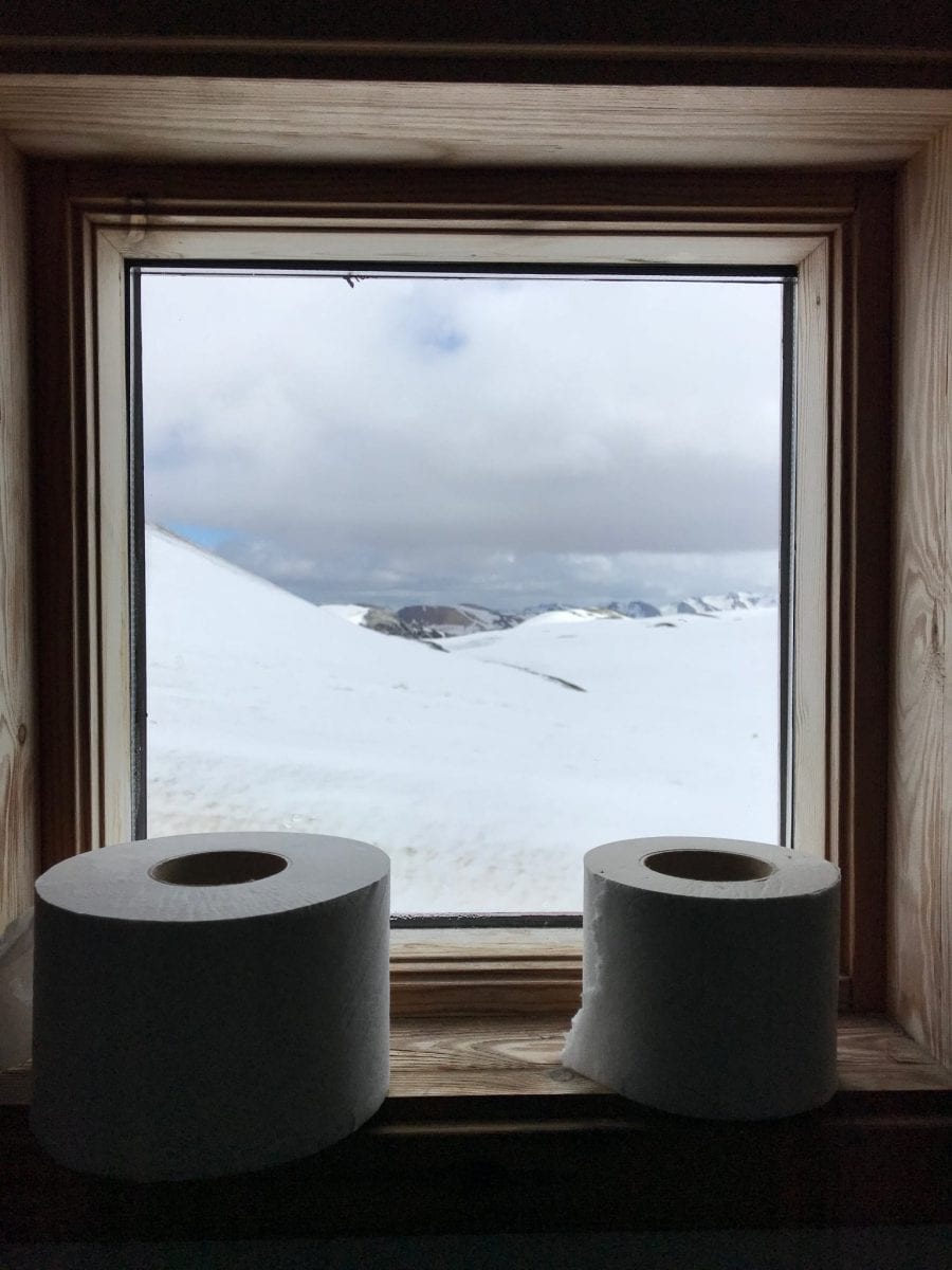 Break with a view at Laugavegur trail