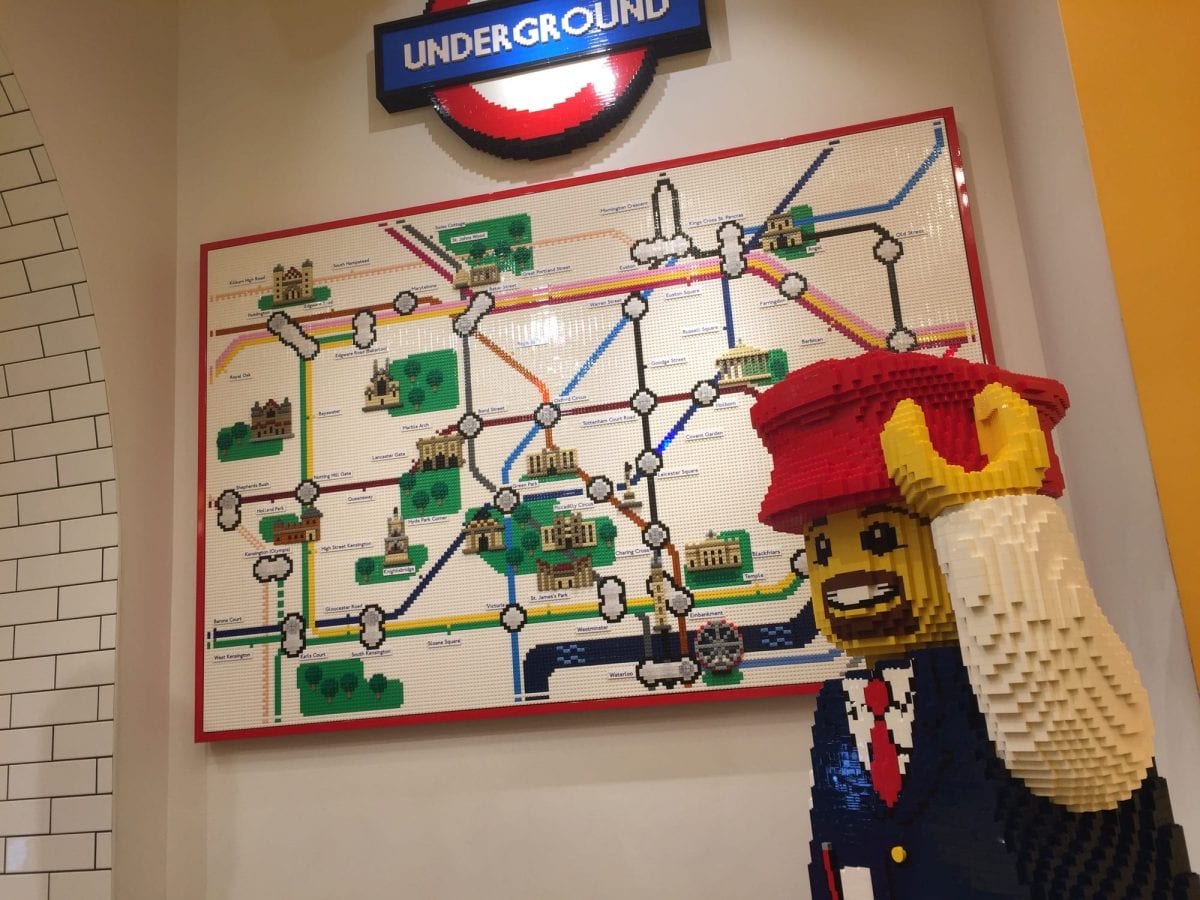 London Underground in the London LEGO flagship store