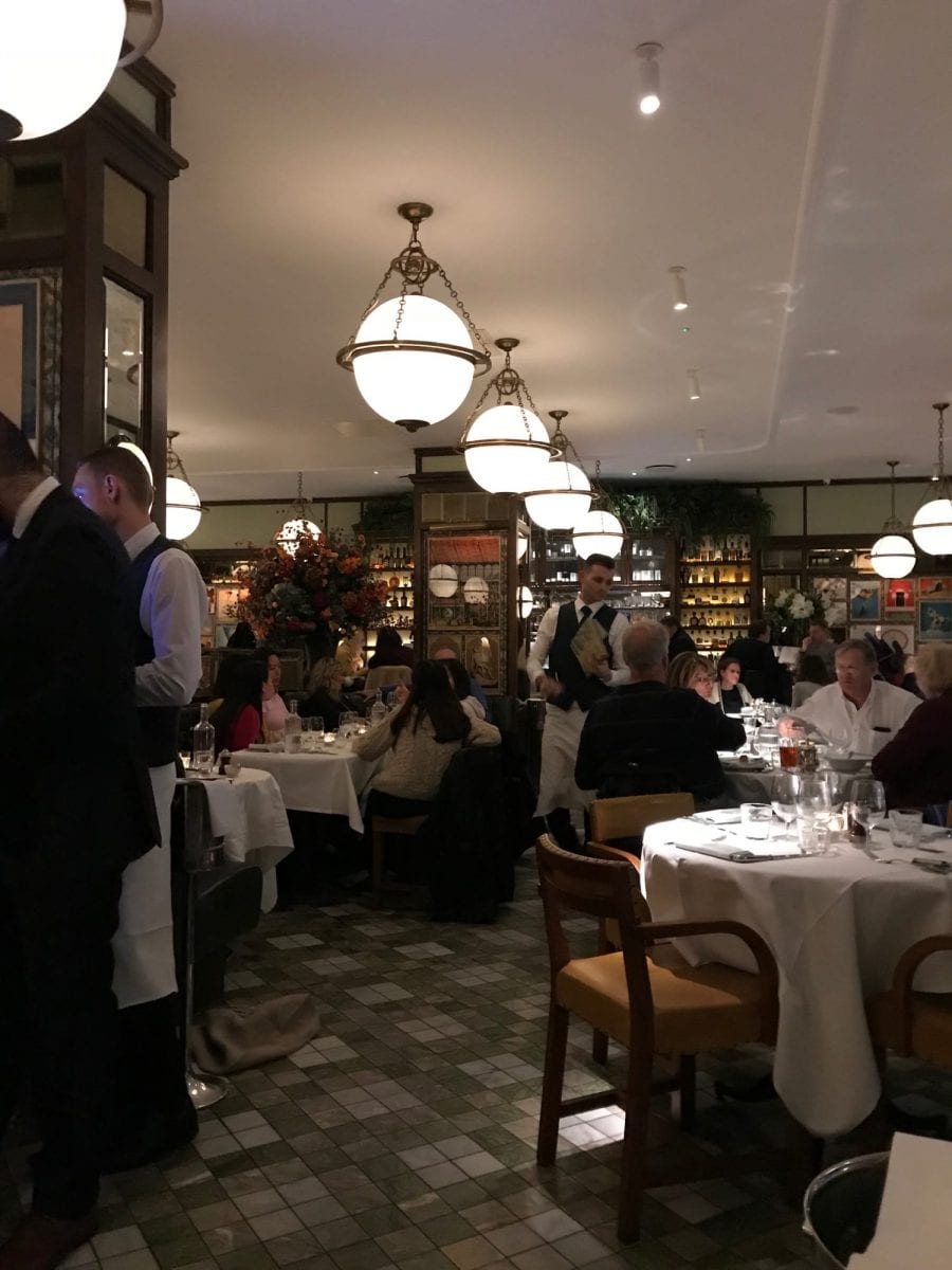 Dinner at The Ivy Kensington in London