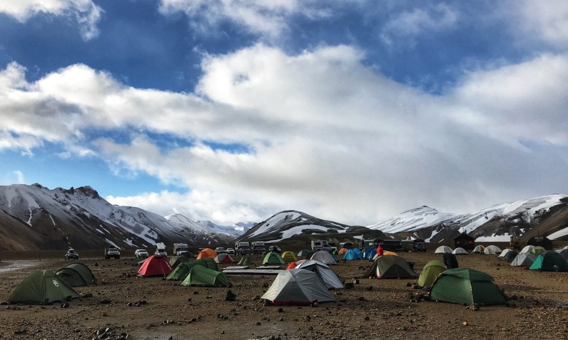 Camping at Landmannalaugar
