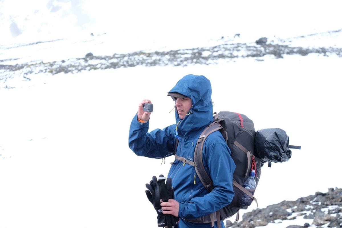 Quick stop on Laugavegur trail