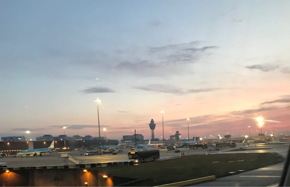 Schiphol sunset