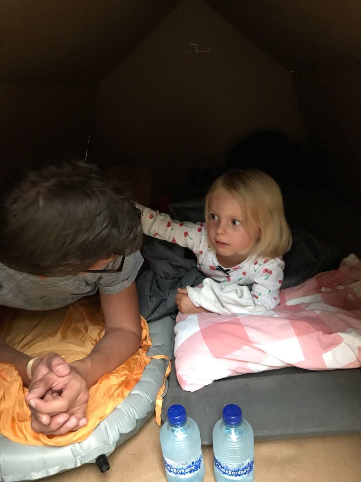 Wonderweekend - just before bed time, Ella looking suspicious