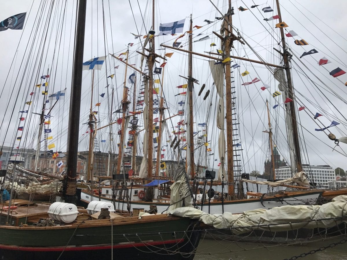 Boats in Helsinki harbour