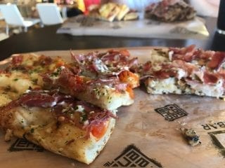 Pizza at El Corte Ingles in Madrid