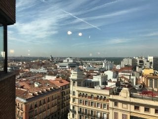 View from El Corte Ingles in Madrid