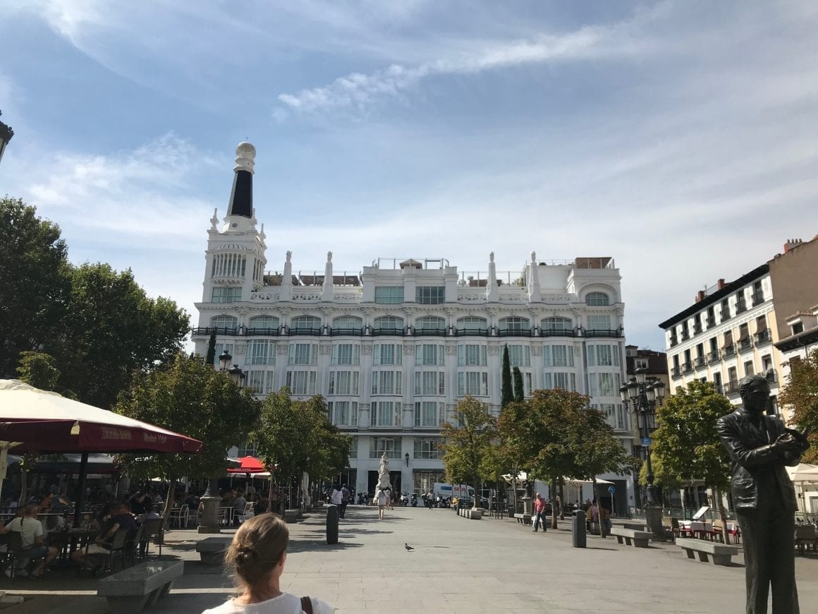 Plaza de Santa Ana in Madrid with ME Madrid Reina Victoria