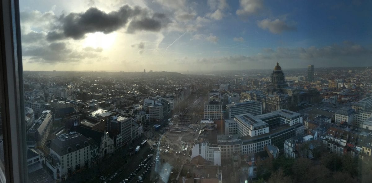 View over Brussels from The Hotel Brussels