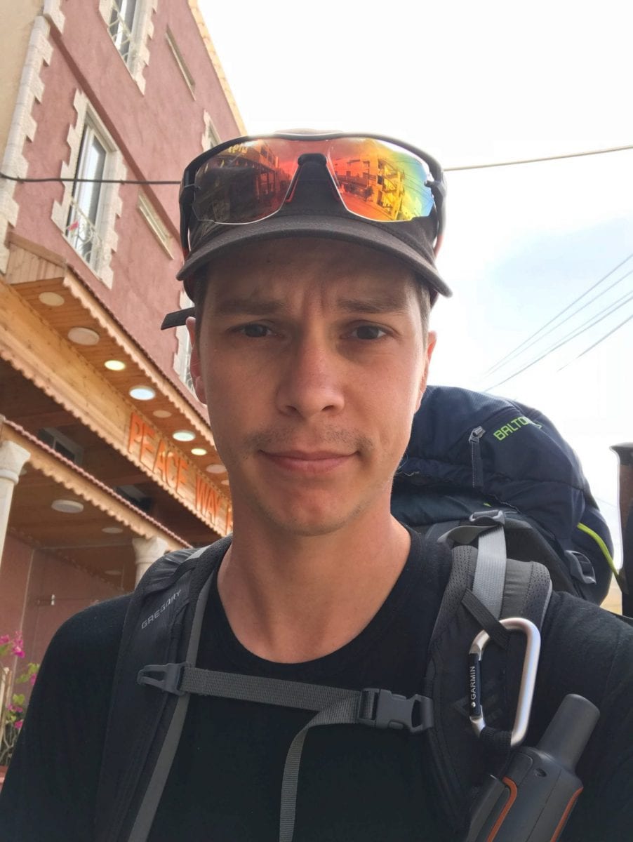Me after four days at the Jordan Trail.