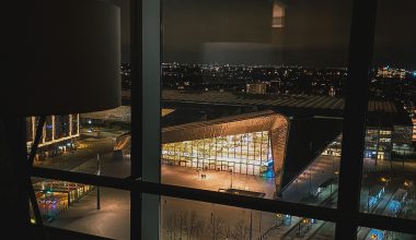 Rotterdam Central Station as seen from the Rotterdam Marriott