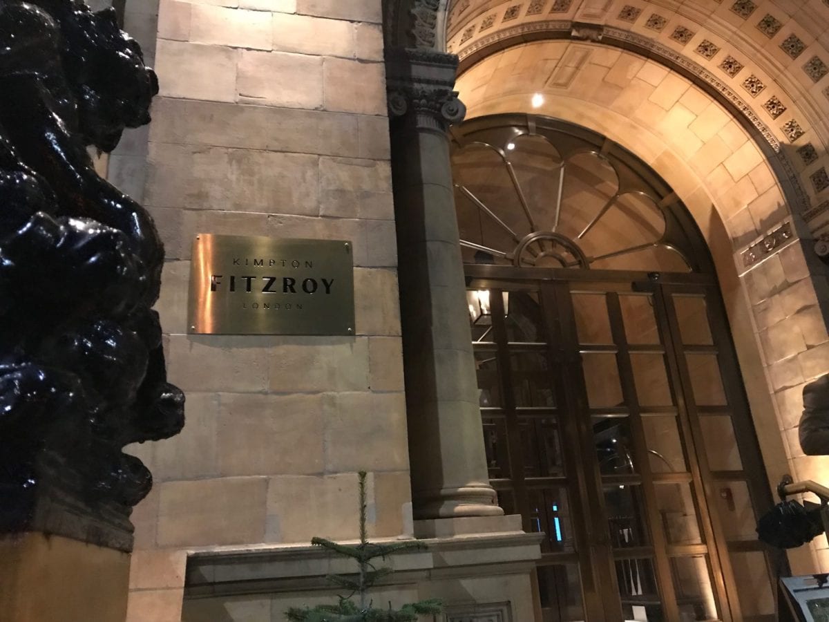 Kimpton Fitzroy when entering the hotel