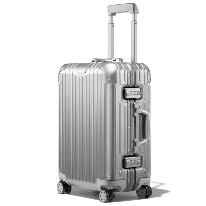 rimowa suitcase with screen