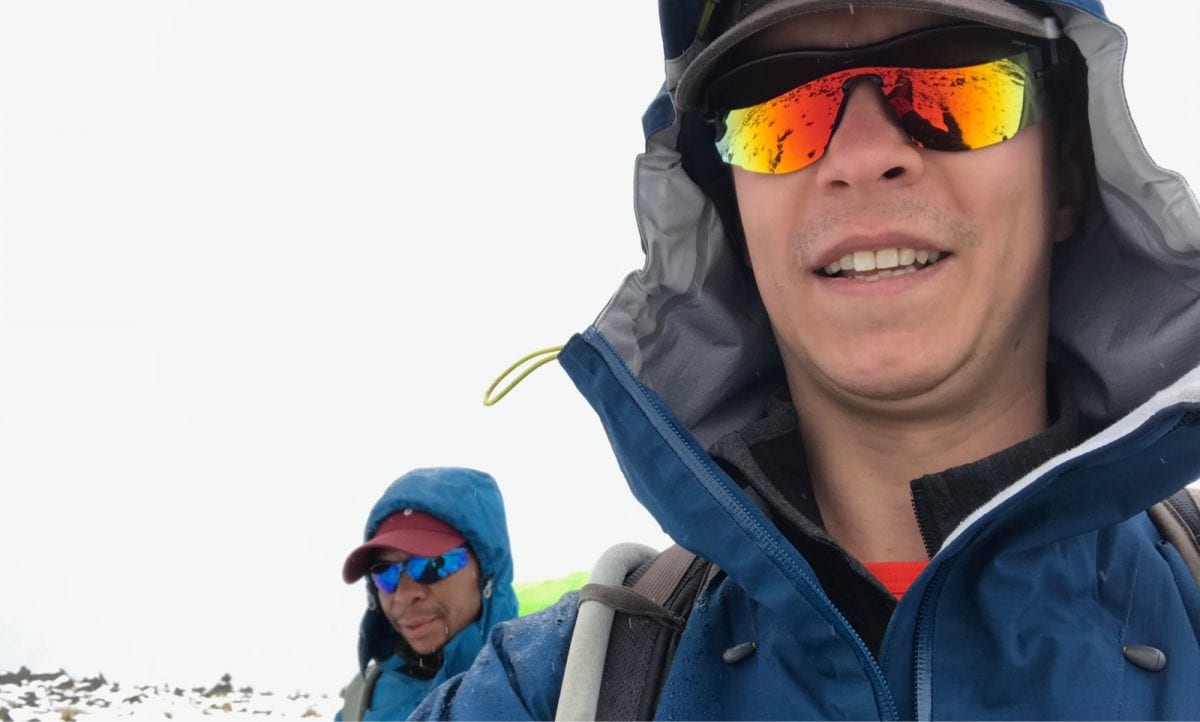 Hiking with guide Nico