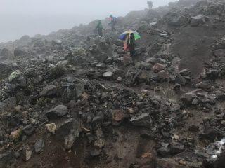 Bad weather descents