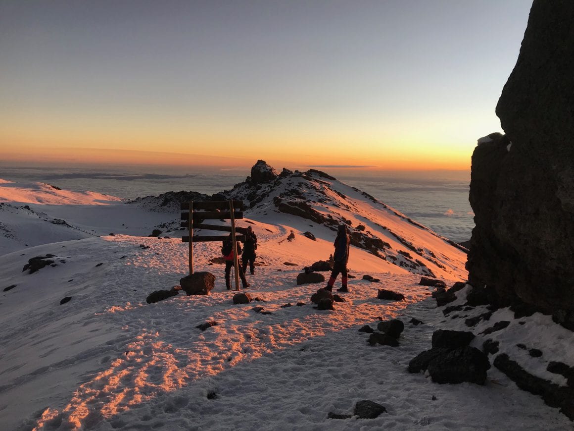 Stella point on Mt Kilimanjaro