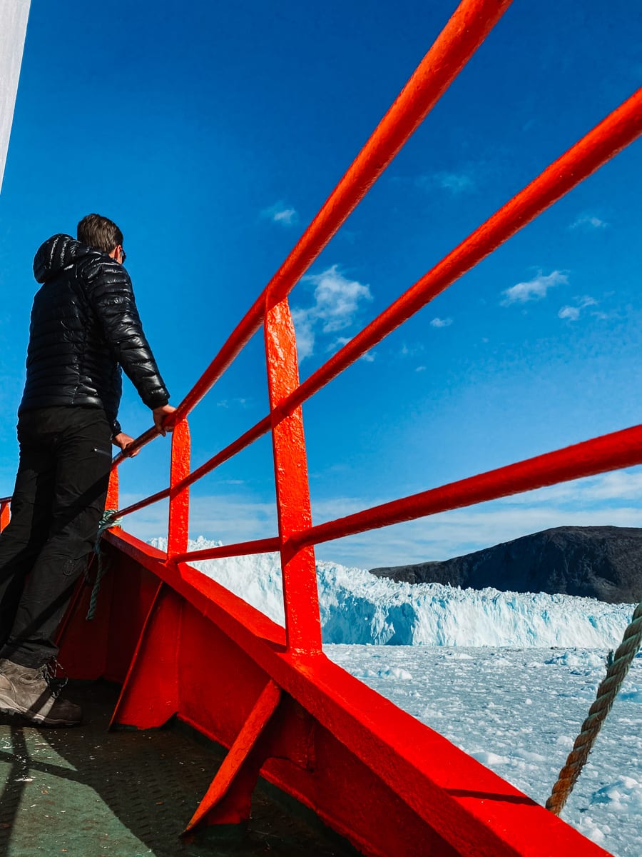 Looking at the glacier
