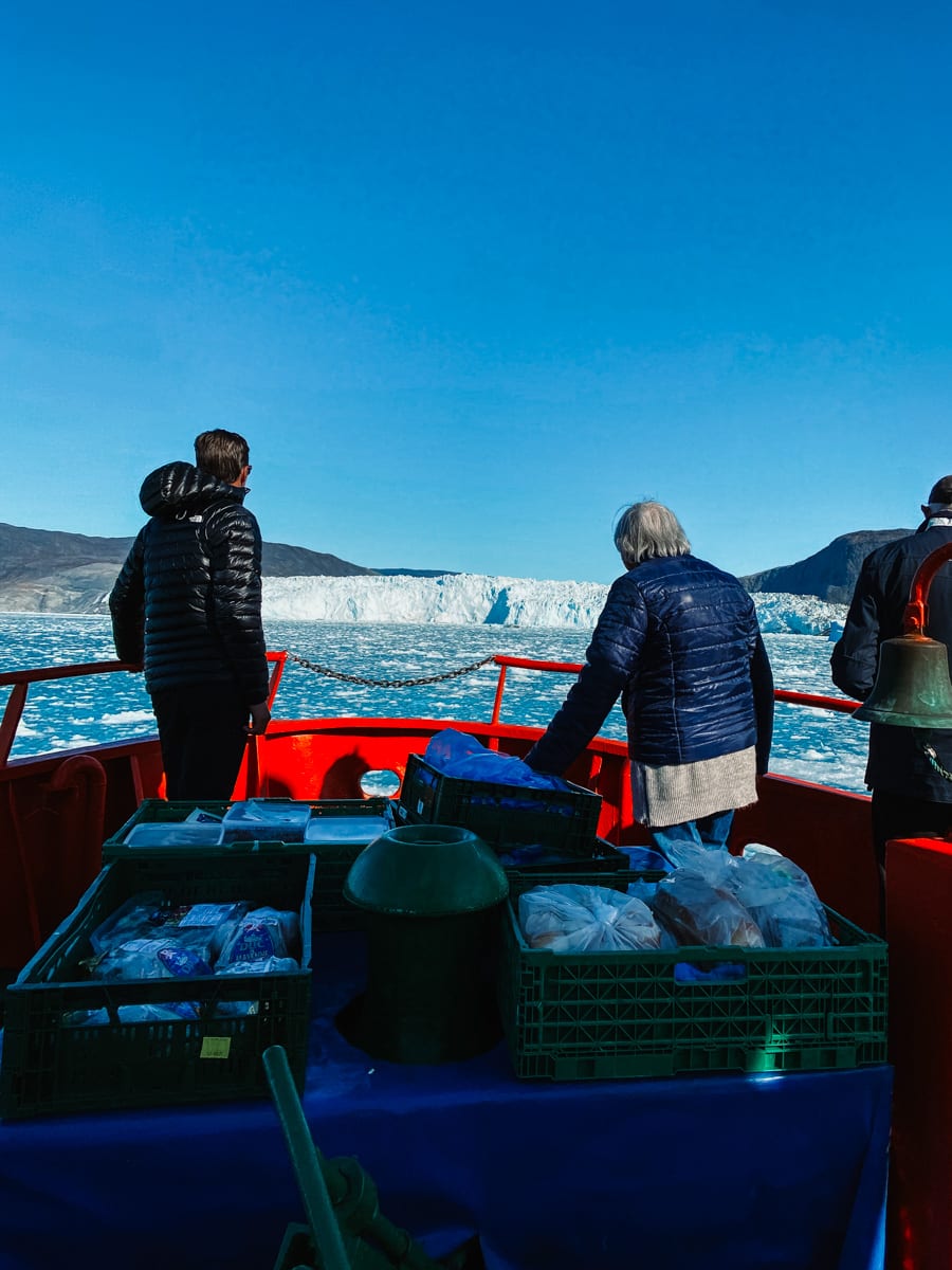 Looking at the glacier