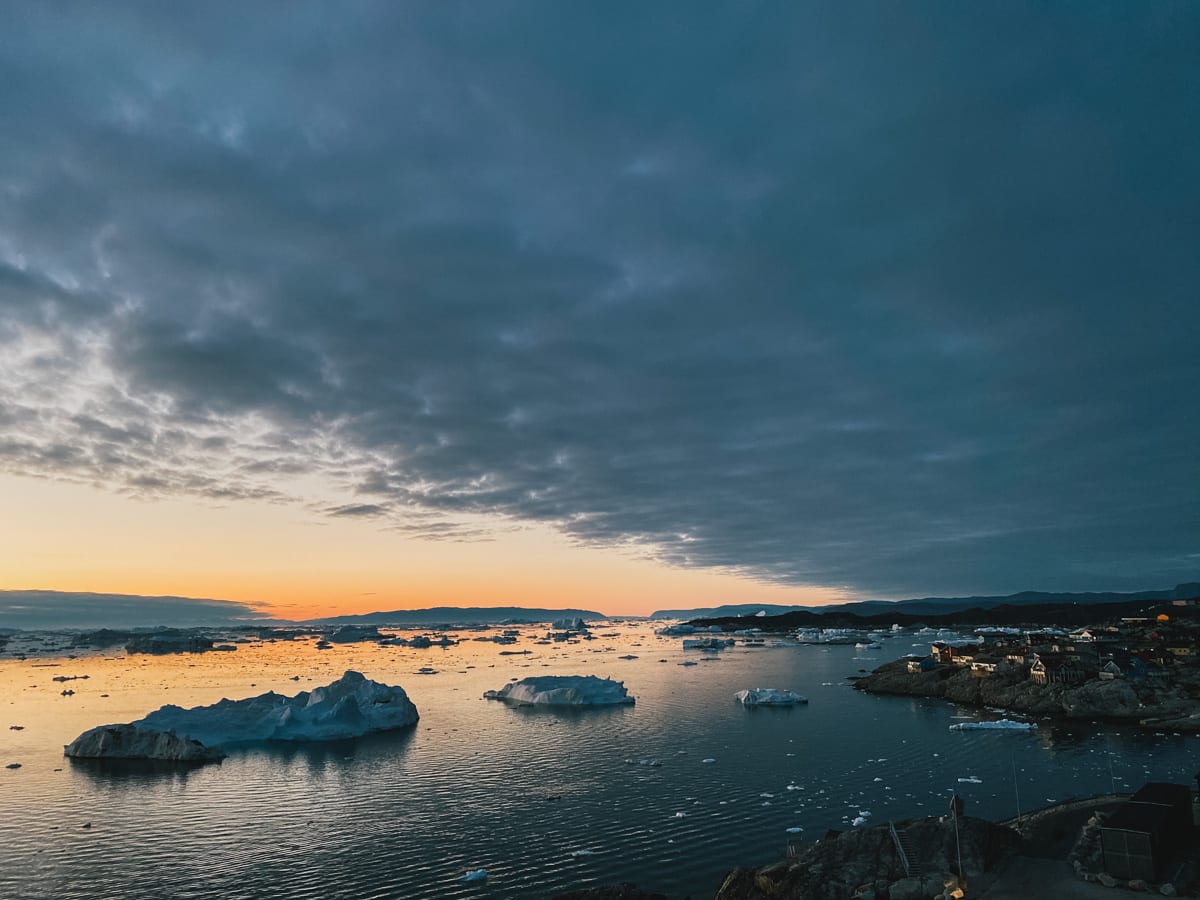 Looking over Ilulissat's bay