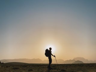 Crossing the Wadi Rum desert