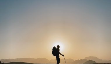 Crossing the Wadi Rum desert