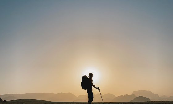 Crossing the Wadi Rum desert