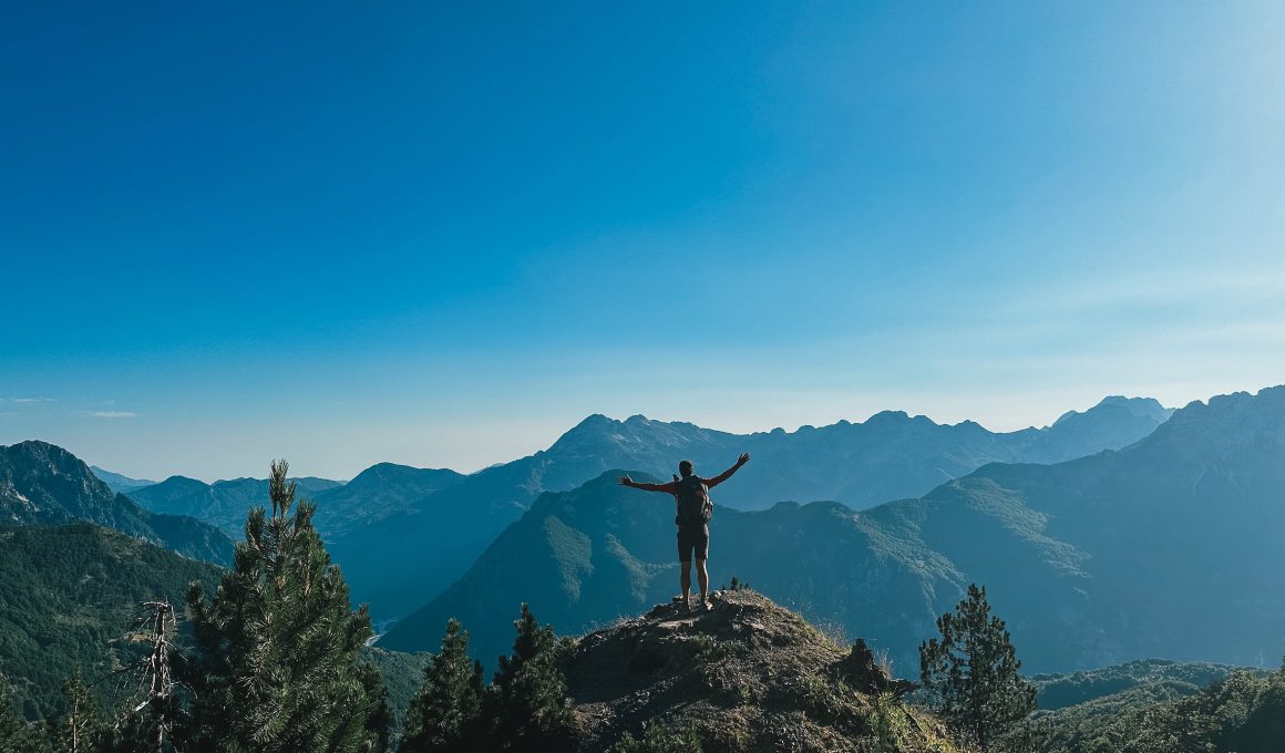 Enjoying Peaks of the Balkans near Valbone Pass