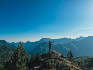 Enjoying Peaks of the Balkans near Valbone Pass