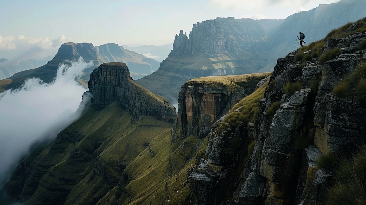 Drakensberg Grand Traverse (Midjourney interpretation)