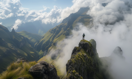 Drakensberg Grand Traverse (Midjourney interpretation)