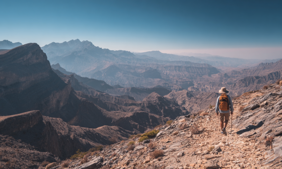 Midjourney Impression of Hiking the Western Hajar Mountains